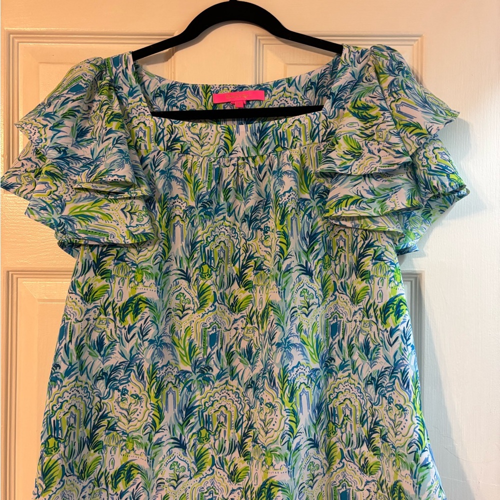 Lilly Pulitzer Ruffle Sleeve Top